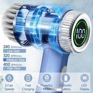 5-in-1 Kitchen Electric Broom Automatic Rotating Power Scrubber with <b>Dust</b> <b>Brush</b> Dish Scrubber Cleaning Spin Scrubber - Product Image 4