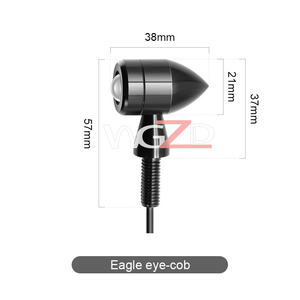 Phổ hổ phách EAGLE EYE ánh sáng <span class=keywords><strong>LED</strong></span> Đèn Xe Máy <span class=keywords><strong>LED</strong></span> COB bóng đèn 12V đèn tín hiệu lần lượt không thấm nước Sương Mù Ánh Sáng - Product Image 4