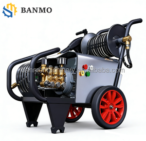 Lavadora de Autos Industrial de Alta Presión con Motor de Inducción Eléctrico y Carrete de Manguera para Limpieza Comercial, Taller Automotriz y Lavado de Autos - Product Image 1