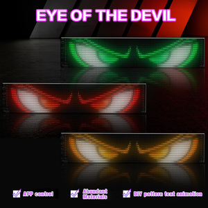 Ô tô xe tải màn hình mềm màn hình linh hoạt hiển thị đầy đủ màu sắc nhấp nháy đèn pha Devil Eye Sticker màn hình ứng dụng Bluetooth - Product Image 3