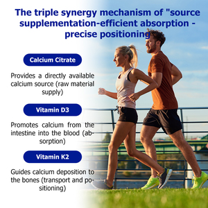 Citrato de Calcio al por Mayor de Fábrica para Mujeres con D3 y K2, Promueve la Absorción de Calcio desde el Intestino al Sangre, Gotas Líquidas - Product Image 4