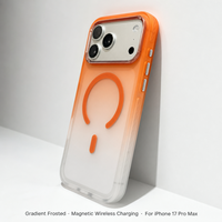 Coque de téléphone magnétique dégradée pour 18 Pro, finition acrylique givrée au toucher, compatible avec la charge sans fil, antichoc, anti-chute, vente en gros