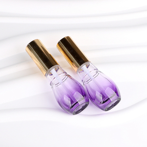 Luxury Skincare Glass Packaging Purple Gradient <b>Bottle</b> Customized Lotion <b>Bottle</b> 30ml Cosmetics Container <b>Empty</b> With Pump Cap - Product Image 4
