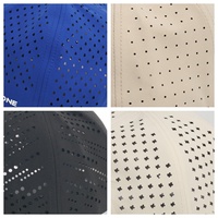 Op maat gemaakte geborduurde logo's en touw 5-delige vintage laser petten