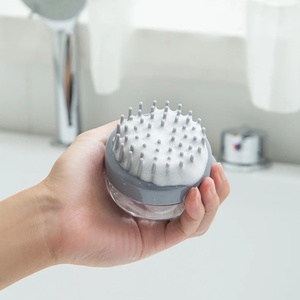 Cepillo de Silicona Multifunción con Dispensador de Champú, Cepillo de Baño para el Hogar y Viajes, Kit de Baño para Bebés y Mascotas, Botella de Aceite para el Cabello con Peine - Product Image 2