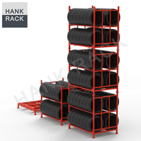 Rack de stockage Pliant Pneu Palette pour Voiture Bus et Camion Pneus