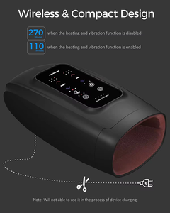 Masajeador de manos con pantalla táctil con vibración de compresión y masajeador de manos de calefacción para el alivio de la artritis y el túnel carpiano - Product Image 5