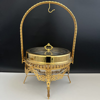 Réchauds de buffet de luxe en acier inoxydable pour traiteur, service de restauration, ensemble de plats de service
