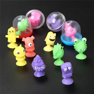 Hot 16 Designs Assorted Mini Cartoon Stikeez Figure Animal 3D Sucker Toy Kids Favor Reward Gift 1 Inch 32mm Gashapon Capsule Toy