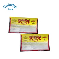 Petite pochette alimentaire scellée avec fermeture éclair en plastique sac de matériel de pêche Bolsas d'alimentation appâts de pêche leurre sac d'emballage avec trou Euro
