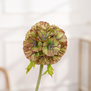 Flores Artificiales de Scabiosa <span class=keywords><strong>Billy</strong></span> Ball, Flores de Seda con Forma de Molino de Viento, Ramo de Flores DIY, Planta Decorativa para Decoración del Hogar y Oficina - Product Image 4