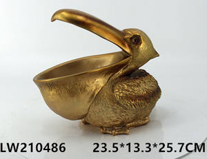 Винтажная фигурка пеликана с широким ртом, миниатюрная, для декора комнаты, из смолы, коробка для хранения, держатель для телефона и ключей, декор для стола и рабочего стола - Product Image 2