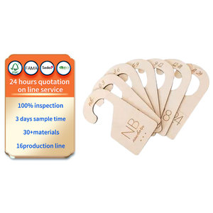 Diviseurs de placard pour bébé <span class=keywords><strong>en</strong></span> <span class=keywords><strong>bois</strong></span> de bouleau blanc, organisateur de placard, durables, pour nouveau-né, décoration de la maison, sculptés - Product Image 1