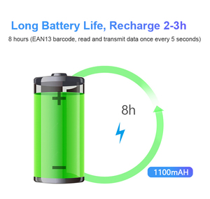Apple IosAndroidスマートフォン用ポケットサイズポータブル1dワイヤレスBTハンドヘルドバーコードリーダー - Product Image 2