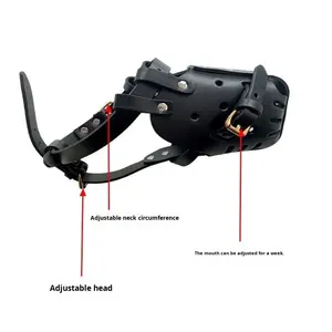 <span class=keywords><strong>Muselière</strong></span> pour chien en cuir respirante et réglable pour malinois et <span class=keywords><strong>berger</strong></span> <span class=keywords><strong>allemand</strong></span> - Product Image 4