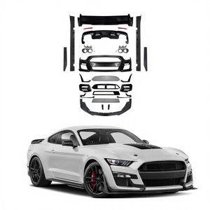 Difusor Trasero Inferior Para Ford Mustang GT - ABS Negro, Estilo Aletas De Tiburón, Incluye Tornillos