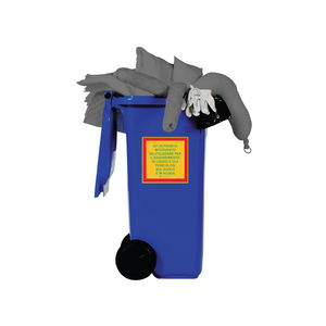 Poubelle à roulettes Carvel 480x560x935mm avec matériau absorbant universel, 158lt - Product Image 1