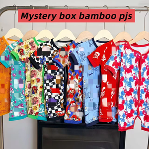 Pakaian Dalam Bayi Lengan Panjang, Piyama Anak, Romper Bayi Bambu, Setelan Pakaian Bayi Resleting Ganda, Baju Bayi Terusan - Product Image 1