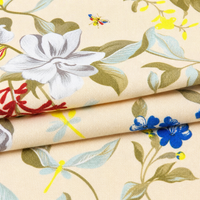 Tissu tricoté en soie de lait Spandex/Polyester, respirant, léger, style floral, extensible, pour housses de canapé et de chaise – Vente directe usine