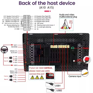 Diboev 9 inch IPS màn hình Xách Tay Xe tựa đầu máy tính bảng đài phát thanh Video Player Car Monitor không dây Carplay <span class=keywords><strong>Android</strong></span> Auto BT FM - Product Image 6