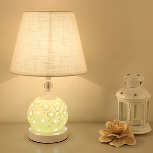 Lampada <span class=keywords><strong>da</strong></span> tavolo retrò europea lampada <span class=keywords><strong>da</strong></span> tavolo in tessuto di ceramica cavo adatto per scrivania camera <span class=keywords><strong>da</strong></span> letto <span class=keywords><strong>da</strong></span> soggiorno illuminazione <span class=keywords><strong>da</strong></span> banco dimmerabile - Product Image 5