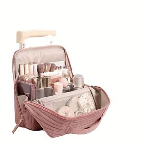 Large Capacity Travel Makeup <b>Bags</b> Cosmetic Organizer <b>Bag</b> with Compartments - Product Image 1
