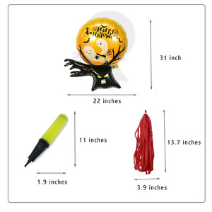 Gonfleur <span class=keywords><strong>de</strong></span> <span class=keywords><strong>ballon</strong></span> arc d'hélium 3 en 1 ensemble pour la décoration <span class=keywords><strong>de</strong></span> fête jaune et <span class=keywords><strong>noir</strong></span> feuille magique halloween ballons arc kit - Product Image 3