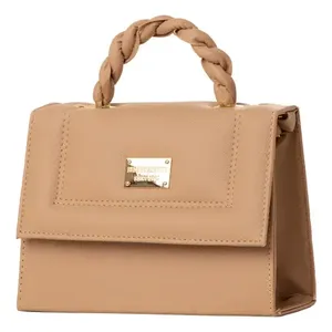 Fana borsa a tracolla in pelle Vintage con manico Makeup singolo impermeabile e decorato a fiori per le donne per l'estate e l'inverno - Product Image 2