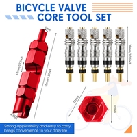 Kit de 11 valves Presta avec outil de retrait de valve large pour atelier de réparation de vélos
