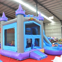 Château gonflable pour enfants avec toboggan, structure de jeux gonflable de qualité commerciale en PVC