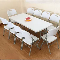 Foldable Chairs and Tables, Plastic Banquet, Rental