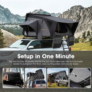 For ABS Hard Rooftop <b>Tent</b> <b>Waterproof</b> Clamshell 4x4 UV Protection 50+ Quick Automatic Opening 300kg Capacity - Product Image 3