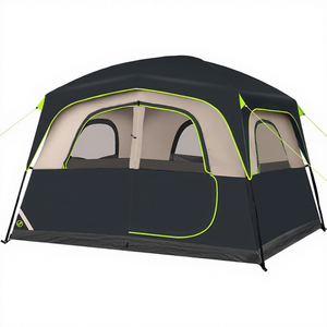 6-Person <b>Inflatable</b> Double-Layer Waterproof Easy-to-Set-Up Camping Tent Rain Fly Portable <b>Large</b> Family 300x269x200cm Four - Product Image 1