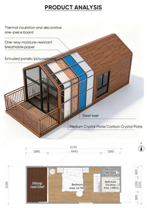 Maison Modulaire Préfabriquée Robuste Anti-Corrosion Triangulaire pour Abri Temporaire Extérieur de Jardin - Product Image 3