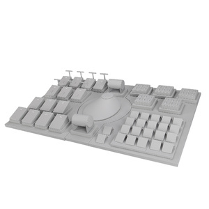 Espositore per Gioielli di Lusso Personalizzato, Set di Supporti in MDF e PU Opaco Laccato Ecologico per Negozi - Product Image 2