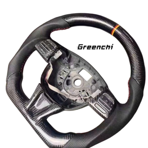 Volant en fibre de carbone pour Seat <span class=keywords><strong>Leon</strong></span> <span class=keywords><strong>Cupra</strong></span>, amélioration de l'intérieur, sans airbag - Product Image 2