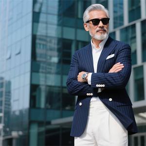 Veste à Carreaux Personnalisée pour Homme 20250808125, Noir à Rayures Blanches, Manches Longues, Coupe Régulière, Taille XXXL - Product Image 6