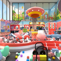 Aoleao Aire de Jeu Intérieure Personnalisée avec Piscine à Balles, Toboggan, Trampoline d'Escalade pour Enfants, Jeux Doux Certifiés CE TUV