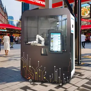 Hete Verkoop 6 As Robotarm Bartista Hot En Ijs Koffie Robot Automaat Voor Winkelcentrum