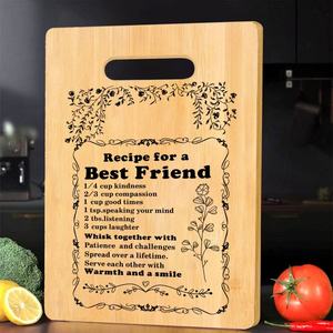 Regalo speciale della nonna della <span class=keywords><strong>cucina</strong></span> del tagliere ecologico su misura del formaggio di bambù con il Logo inciso - Product Image 6