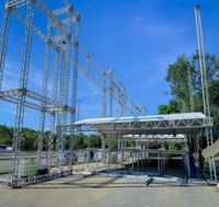 Scène extérieure légère toutes saisons avec structure en aluminium de 3 m, capacité de charge de 750 kg
