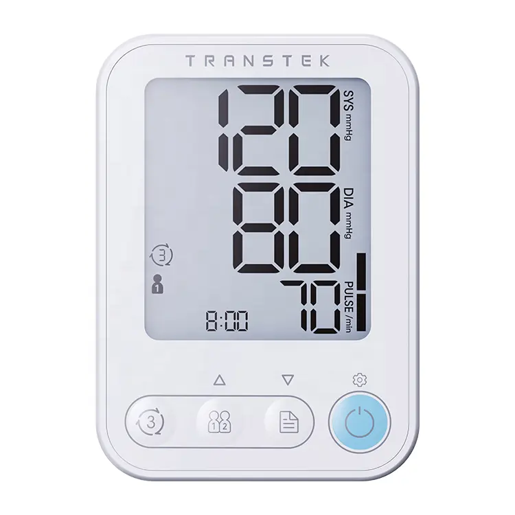 TRANSTEK Upper Arm Aneroid Sphygmomanometer Hypertension Watching Equipment Blood Pressure Monitor With LCD Backlight