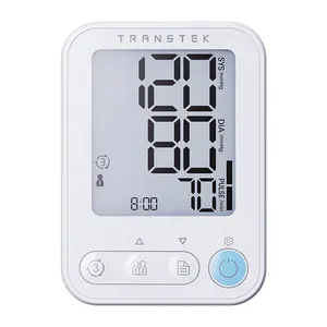 TRANSTEK esfigmomanômetro aneróide braço Hipertensão assistindo equipamento pressão arterial monitor com retroiluminação LCD