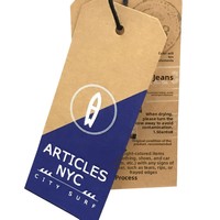 Étiquette suspendue vintage de luxe en papier kraft avec logo personnalisé estampé à chaud or pour sacs, vêtements en jean, cordon imprimé sérigraphié