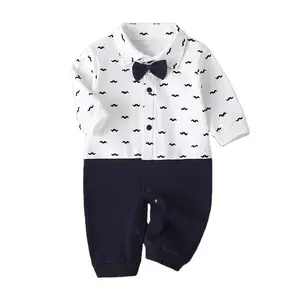 Baby Boutique Clothing Kids Casual Pants Baby Shirt With Bow Tie Boy Shirt Set