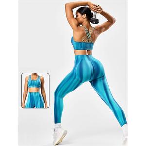 Ensemble <span class=keywords><strong>de</strong></span> Noël écologique 2 pièces pour <span class=keywords><strong>femme</strong></span>, pantalon <span class=keywords><strong>de</strong></span> jogging et <span class=keywords><strong>de</strong></span> détente vert uni à séchage rapide, coupe ajustée, OEM - Product Image 2