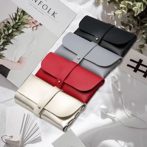 Étui à lunettes portable en cuir souple pour femmes avec logo personnalisé, accessoires de mode, étui à lunettes de soleil, étui à lunettes, boîte à lunettes - Product Image 3