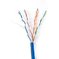Kabel Jaringan Cat 5e UTP 24AWG CCA Cat5e Kabel LAN Ethernet 100 200 305m SF/UTP Kabel Ethernet Indoor Outdoor
