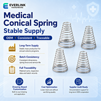 Ressort conique médical sur mesure, traçable, pour dispositifs de distribution de médicaments OEM, avec approvisionnement stable