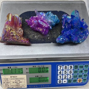 Gros arc-en-ciel ange <span class=keywords><strong>Aura</strong></span> grappes de cristal de <span class=keywords><strong>Quartz</strong></span> irisé galvanoplastie <span class=keywords><strong>Aqua</strong></span> <span class=keywords><strong>Aura</strong></span> grappe de cristal pour la décoration Fengshui - Product Image 5